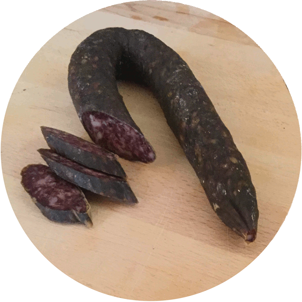 Assantachiara, Bar Borgo Chiaro. Ascoli Piceno. Salsiccia di carne fegato fresca