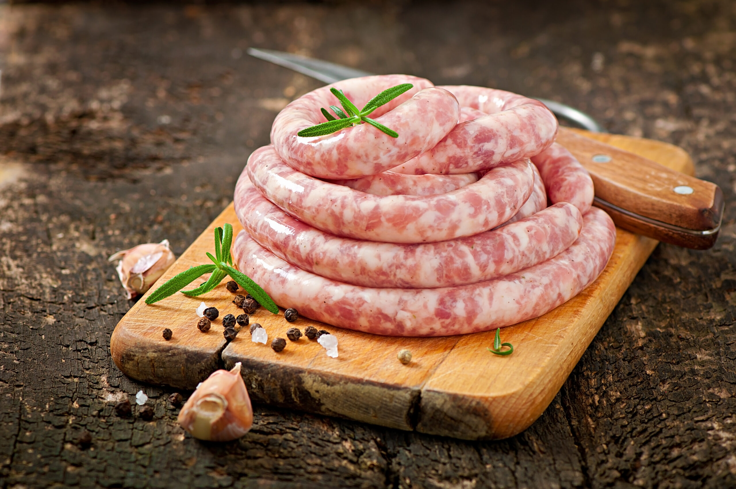 Salsiccia fresca di maiale fatta utilizzando con solo tagli pregiati di carne suina