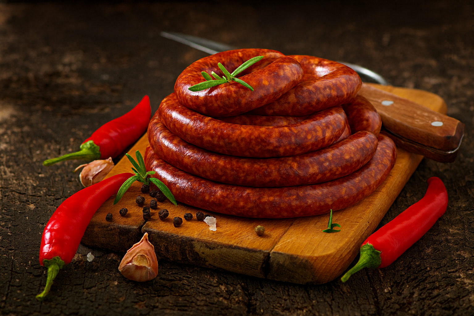 Assantachiara, Bar Borgo Chiaro. Ascoli Piceno.Salsiccia di carne piccante fresca